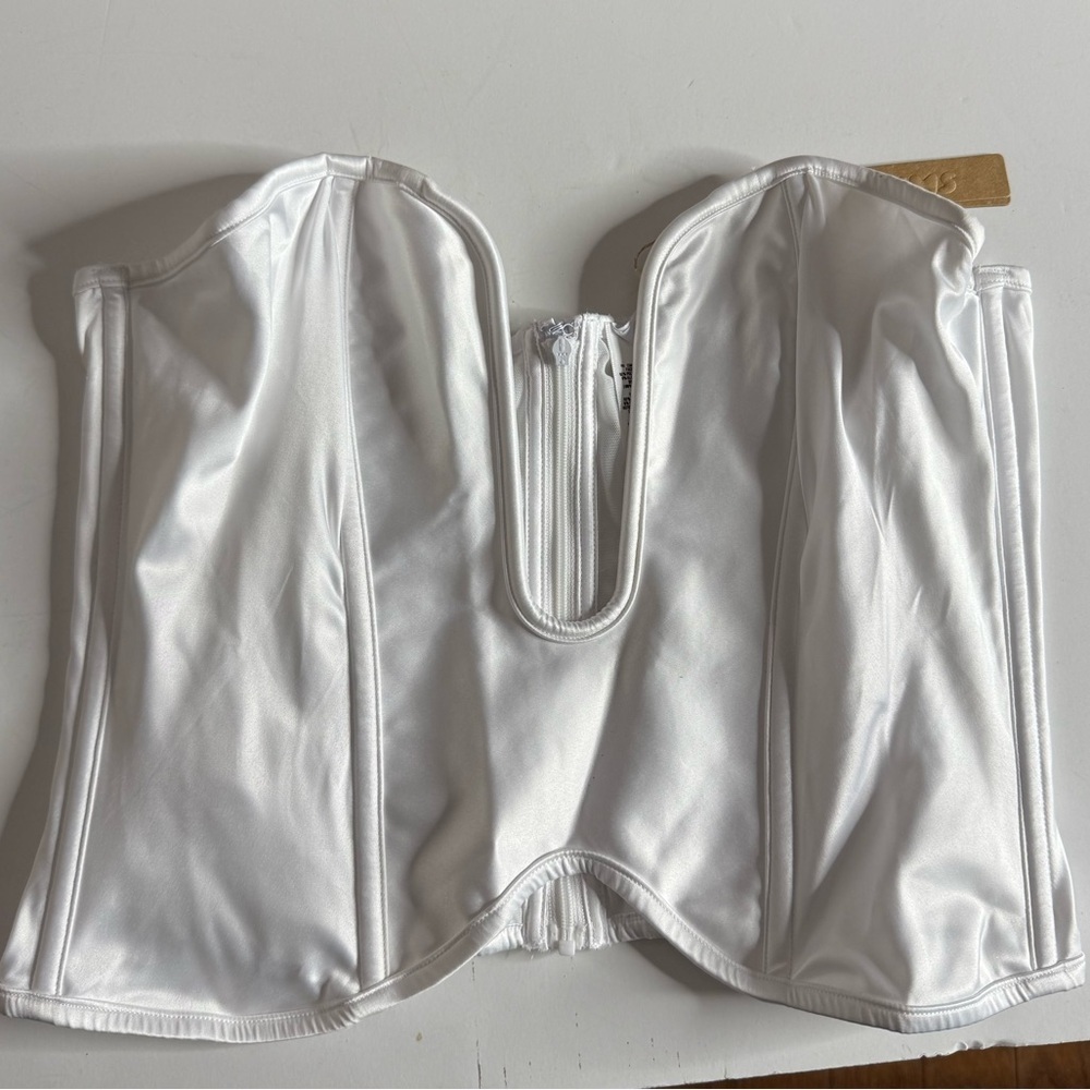 Skims Satin Plunge Corset